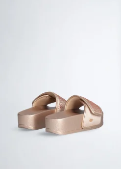 Liu Jo Chaussons compensés avec strass|Femme Mocassins