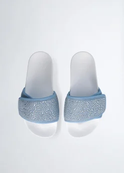 Liu Jo Chaussons compensés en denim avec strass|Femme Mocassins