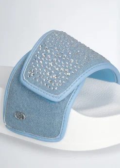 Liu Jo Chaussons compensés en denim avec strass|Femme Mocassins