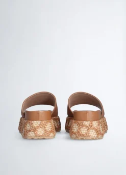 Liu Jo Chaussons compensés en raphia|Femme Mocassins