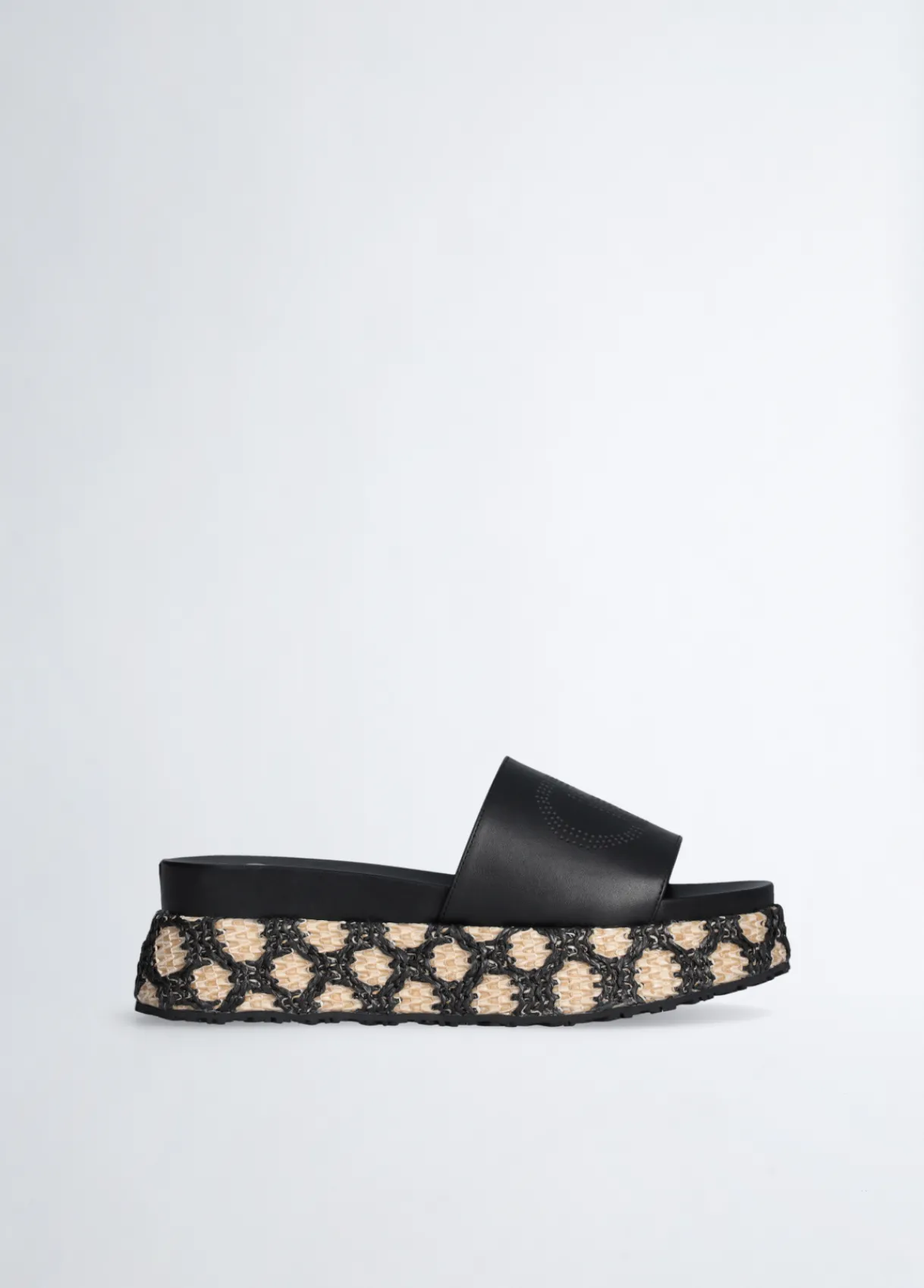 Liu Jo Chaussons compensés en raphia|Femme Mocassins
