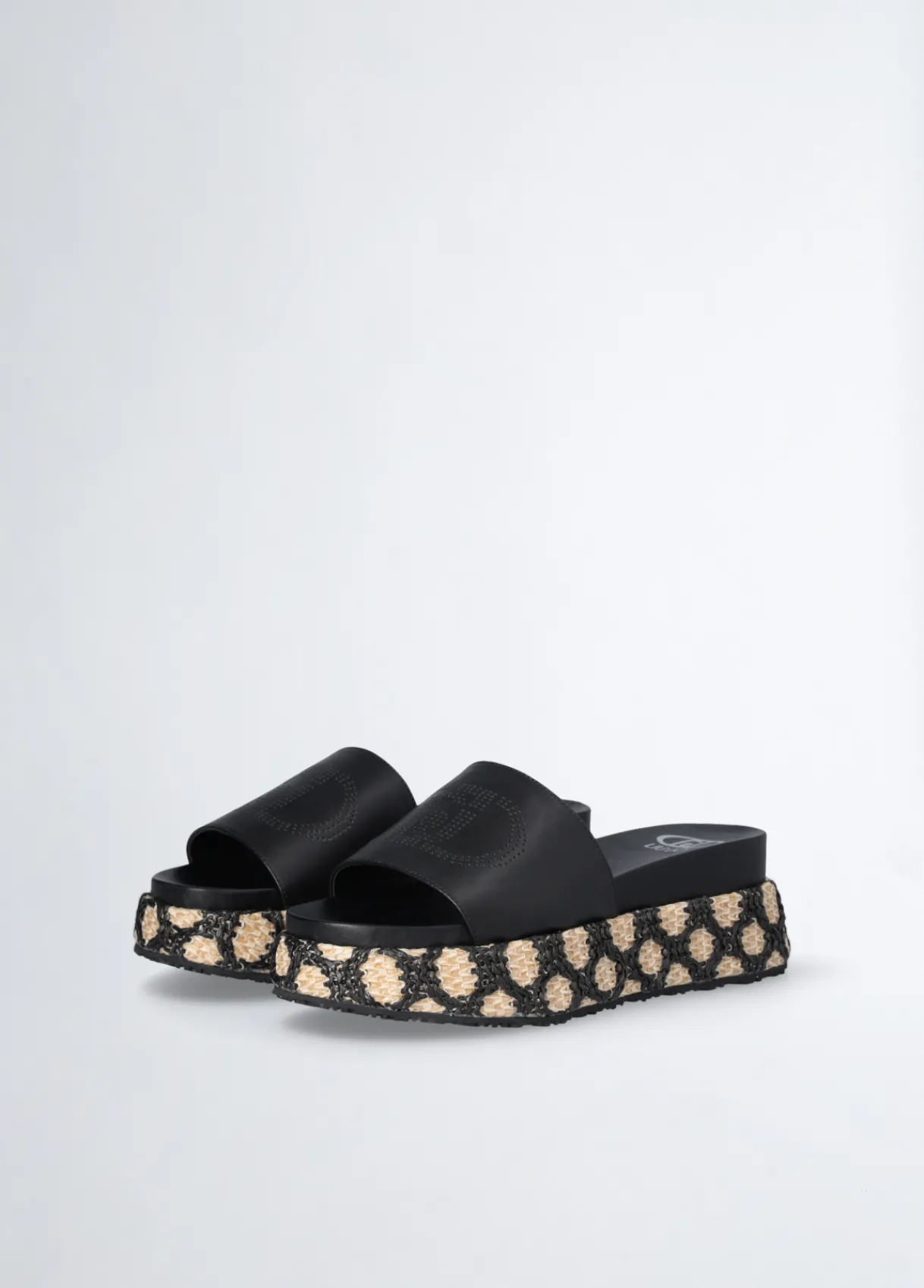 Liu Jo Chaussons compensés en raphia|Femme Mocassins
