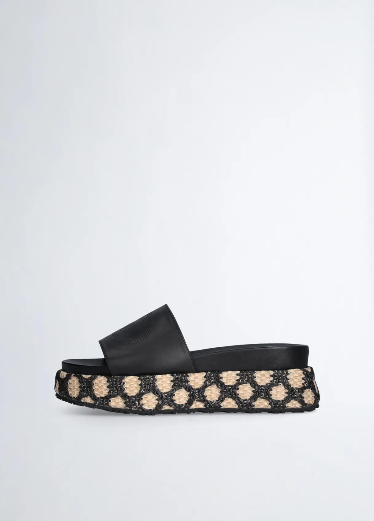 Liu Jo Chaussons compensés en raphia|Femme Mocassins