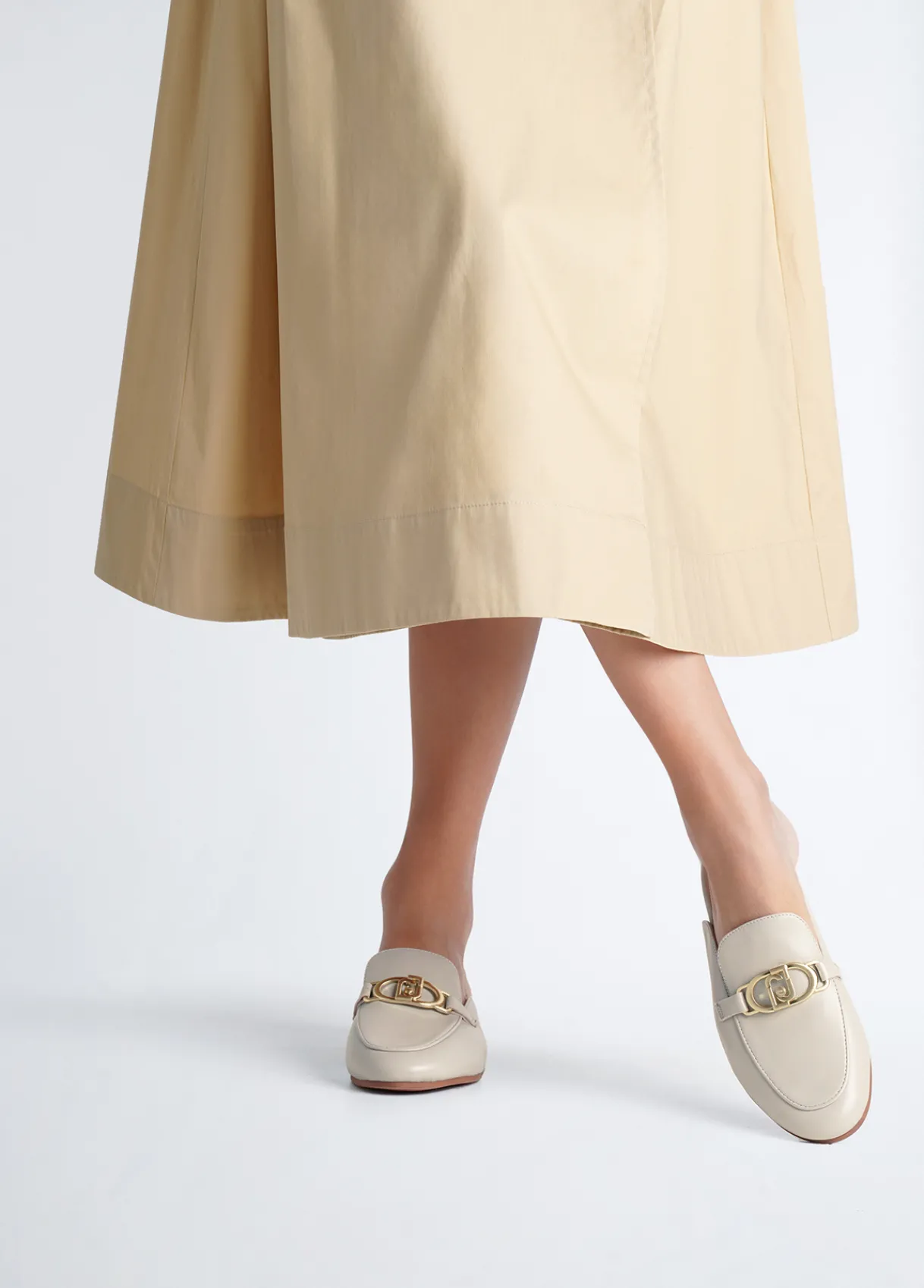 Liu Jo Chaussons en cuir avec logo|Femme Mocassins