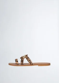 Liu Jo Chaussons plats en cuir cavallino|Femme Mocassins|Sandales