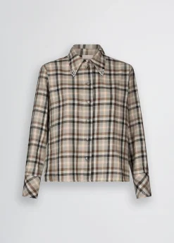 Liu Jo Chemise à carreaux avec broderies bijoux|Femme Chemises Et Blouses
