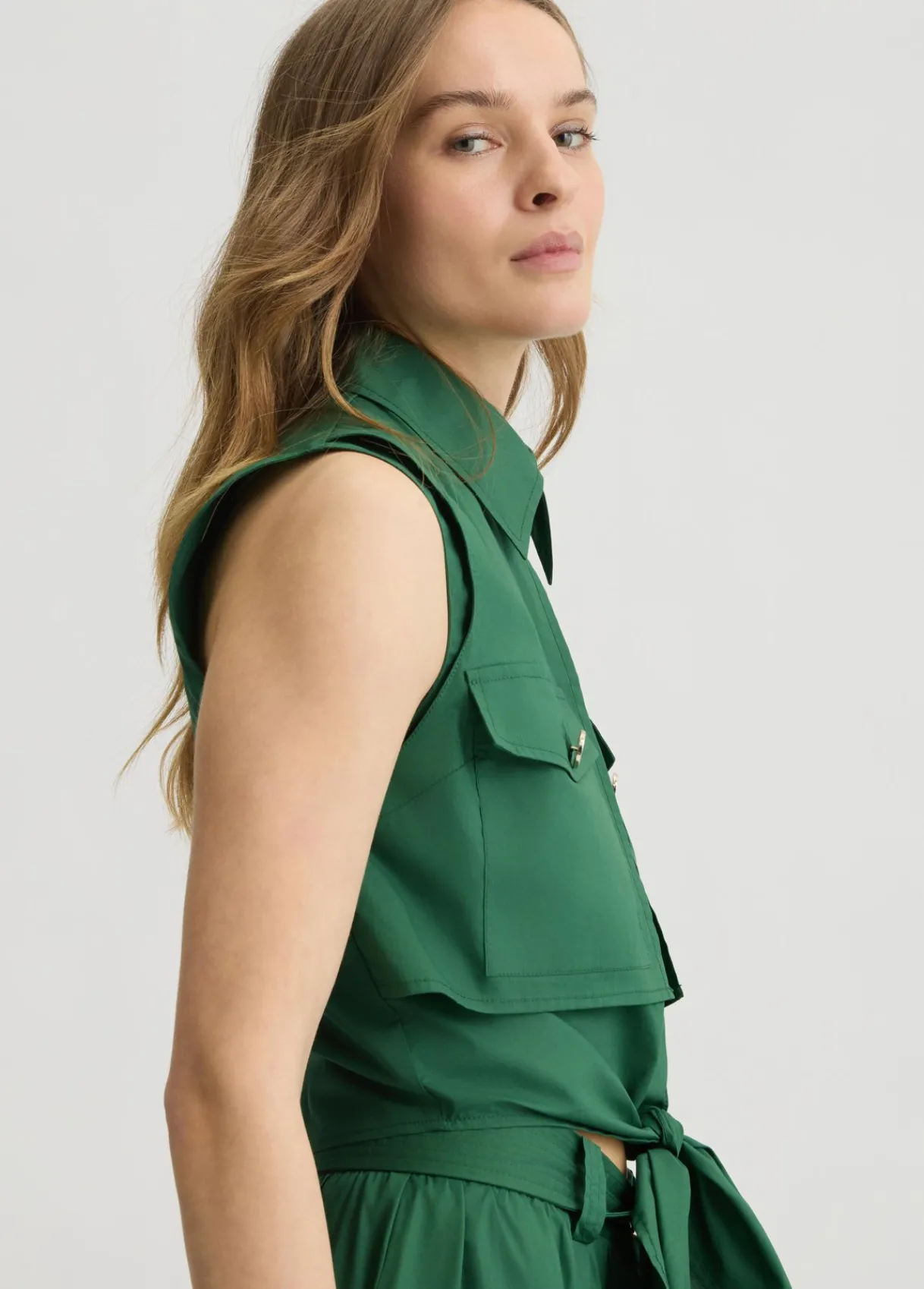 Liu Jo Chemise cropped avec nœud|Femme Chemises Et Blouses