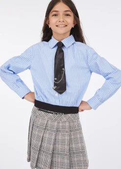 Liu Jo Chemise en coton à rayures avec cravate|Enfant Pull Et Sweatshirts