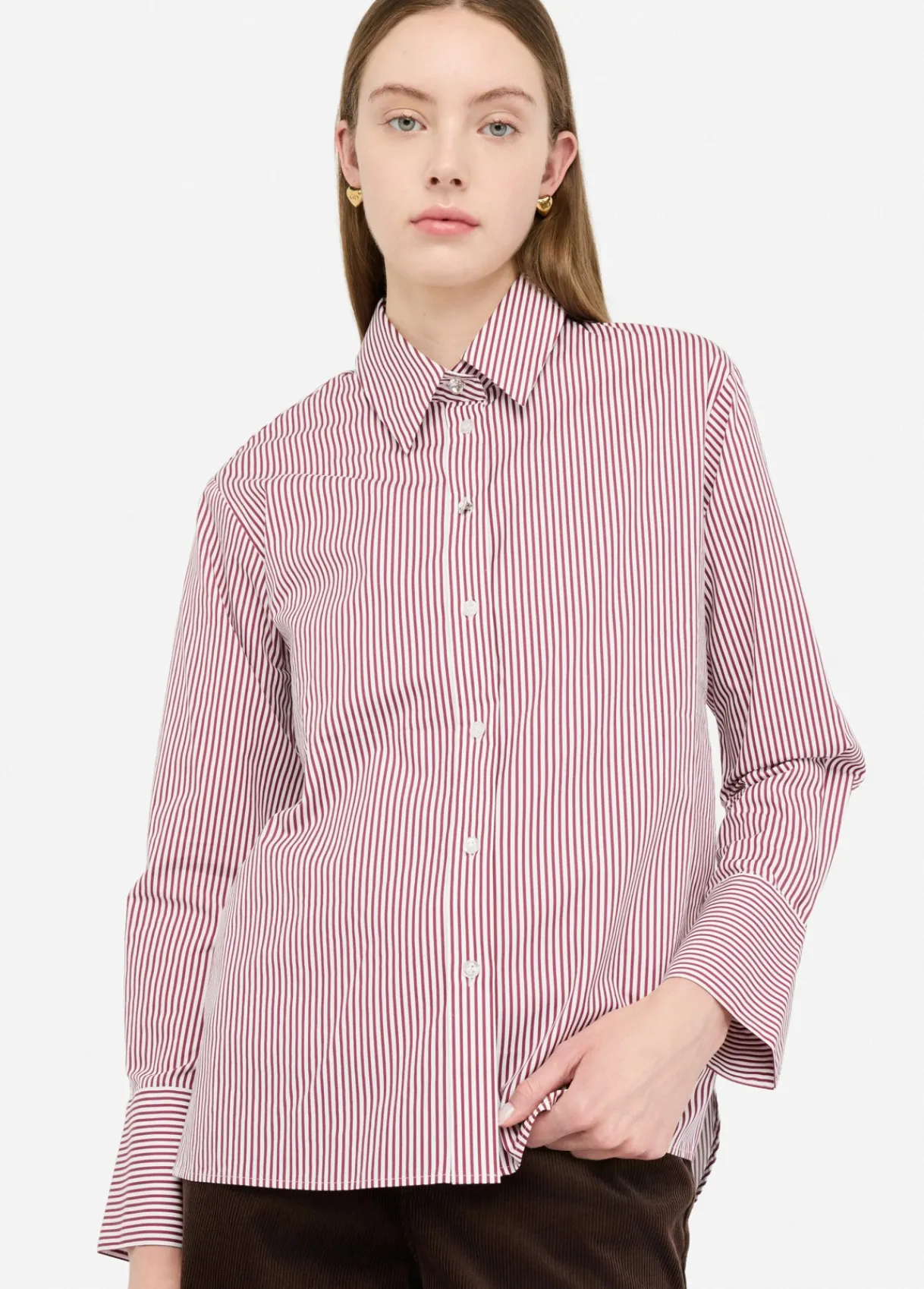 Liu Jo Chemise en coton à rayures avec top|Femme Chemises Et Blouses