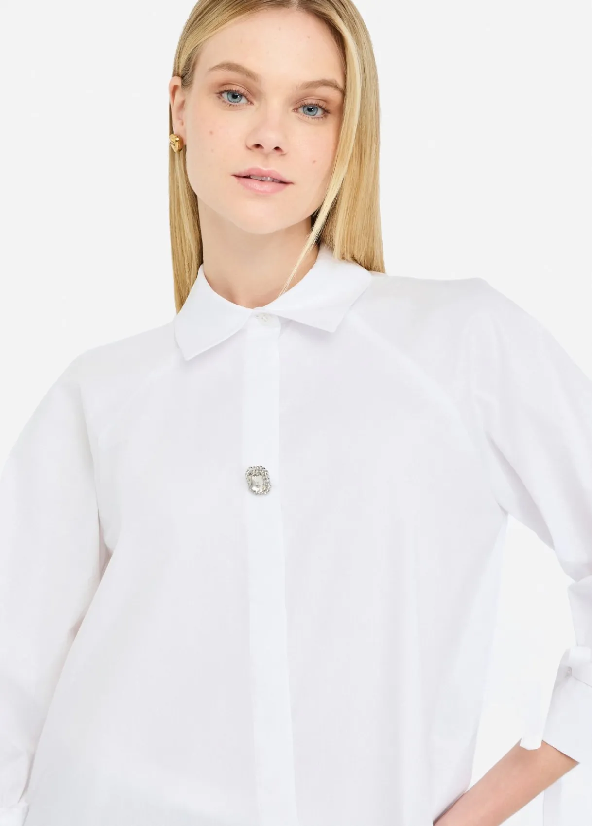 Liu Jo Chemise en coton avec lacets|Femme Chemises Et Blouses