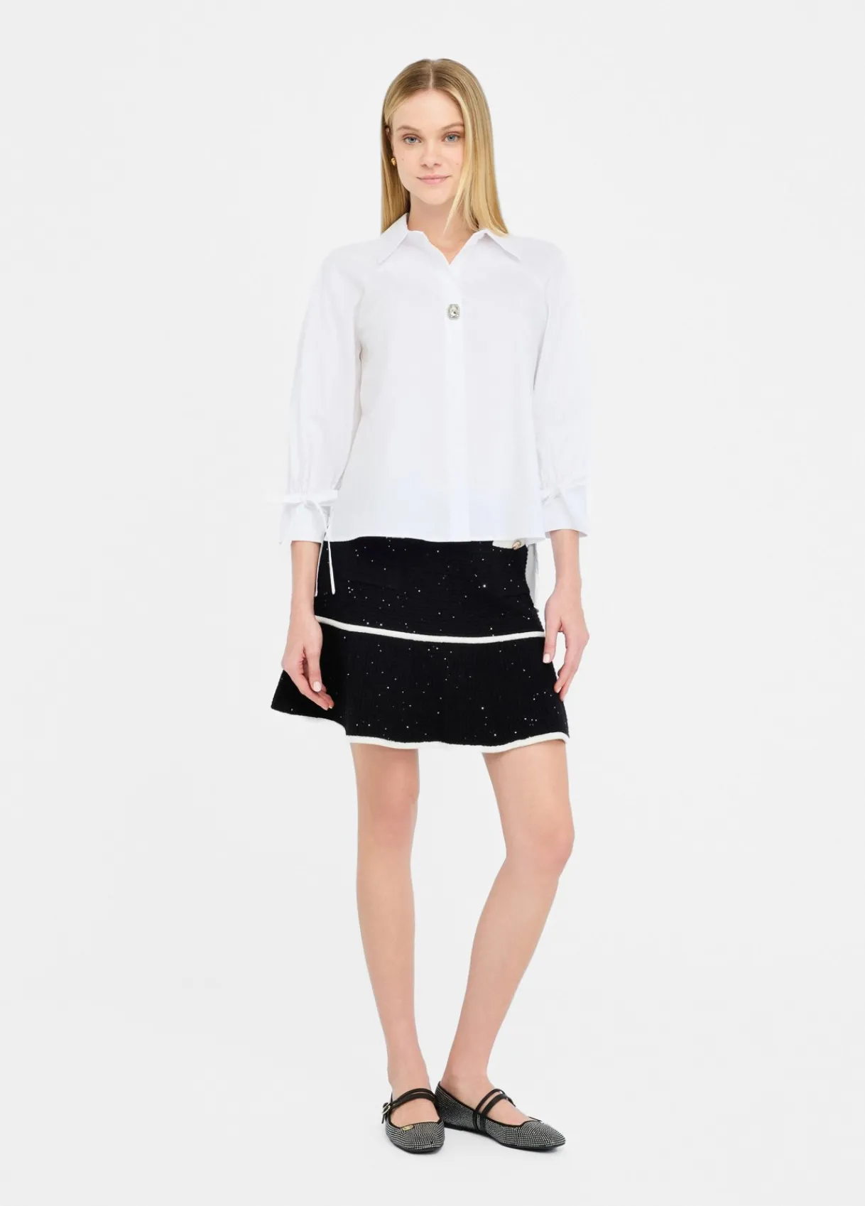 Liu Jo Chemise en coton avec lacets|Femme Chemises Et Blouses