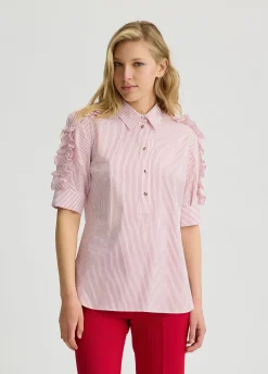Liu Jo Chemise en coton avec rayures|Femme Chemises Et Blouses
