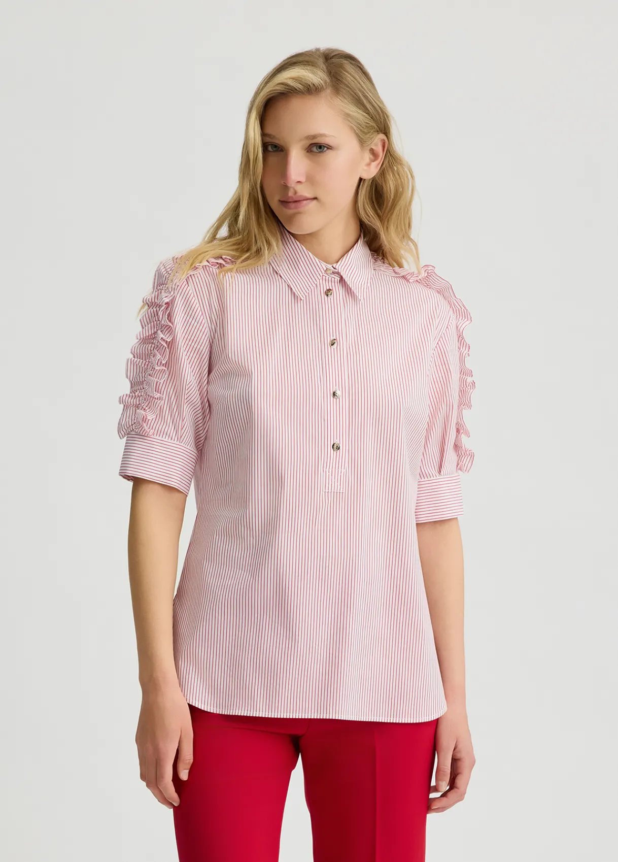 Liu Jo Chemise en coton avec rayures|Femme Chemises Et Blouses