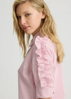 Liu Jo Chemise en coton avec rayures|Femme Chemises Et Blouses
