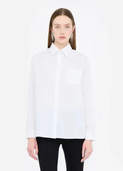 Liu Jo Chemise en coton avec strass|Femme Chemises Et Blouses