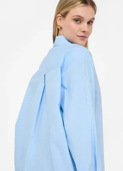 Liu Jo Chemise en coton avec strass|Femme Chemises Et Blouses