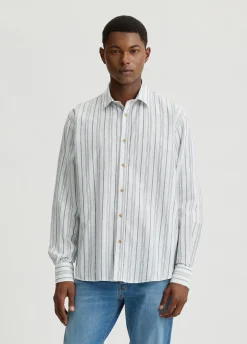 Liu Jo Chemise en coton et lin à rayures|Homme Chemises