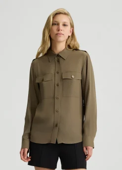 Liu Jo Chemise en crêpe de Chine|Femme Chemises Et Blouses