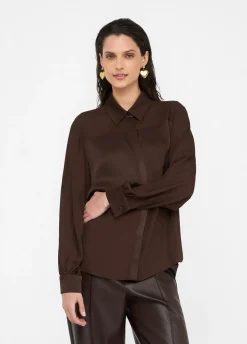 Liu Jo Chemise en crêpe de Chine|Femme Chemises Et Blouses