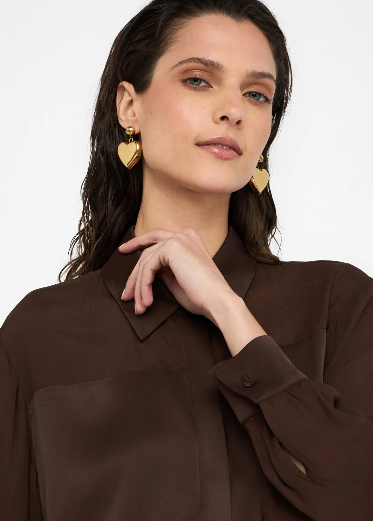 Liu Jo Chemise en crêpe de Chine|Femme Chemises Et Blouses