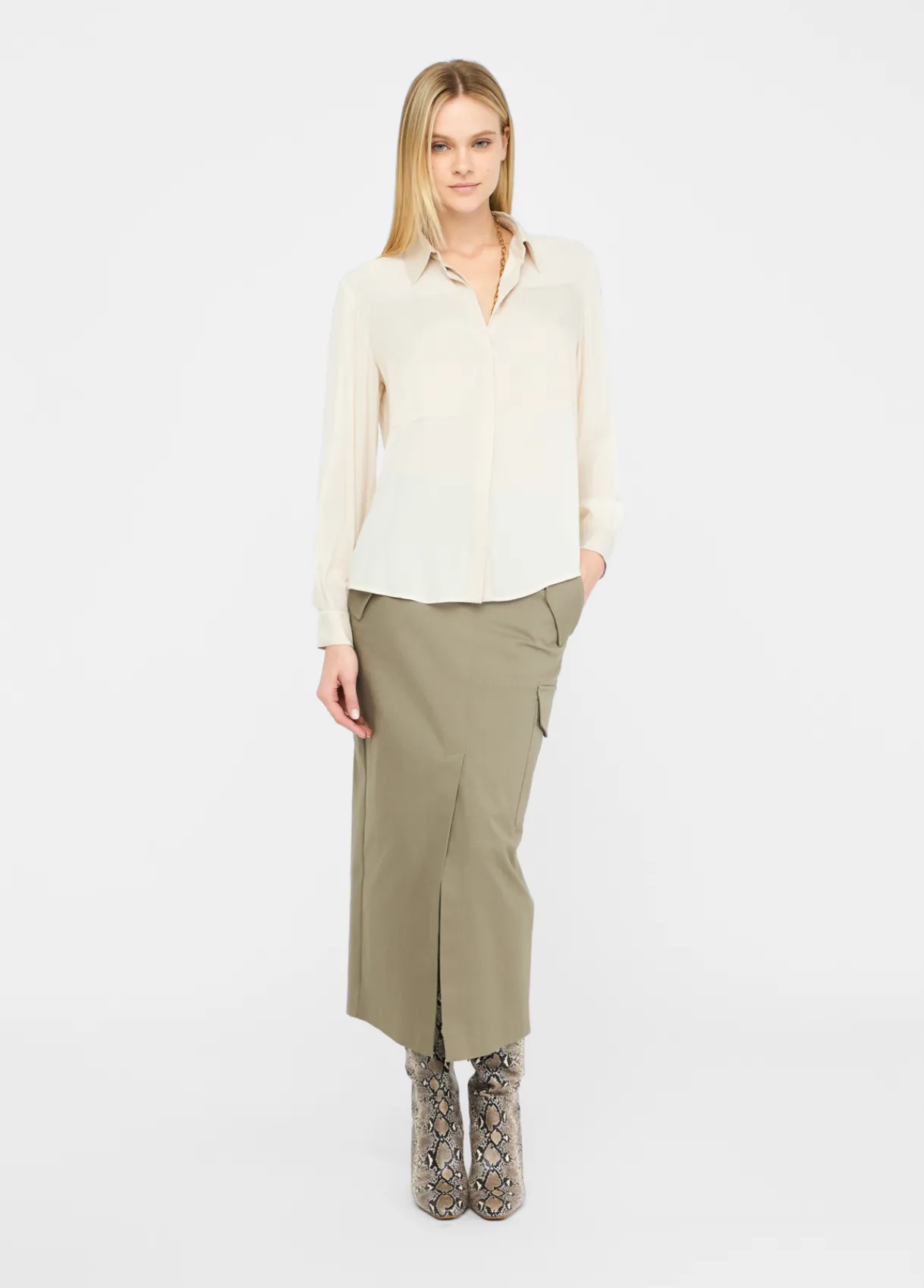 Liu Jo Chemise en crêpe de Chine|Femme Chemises Et Blouses