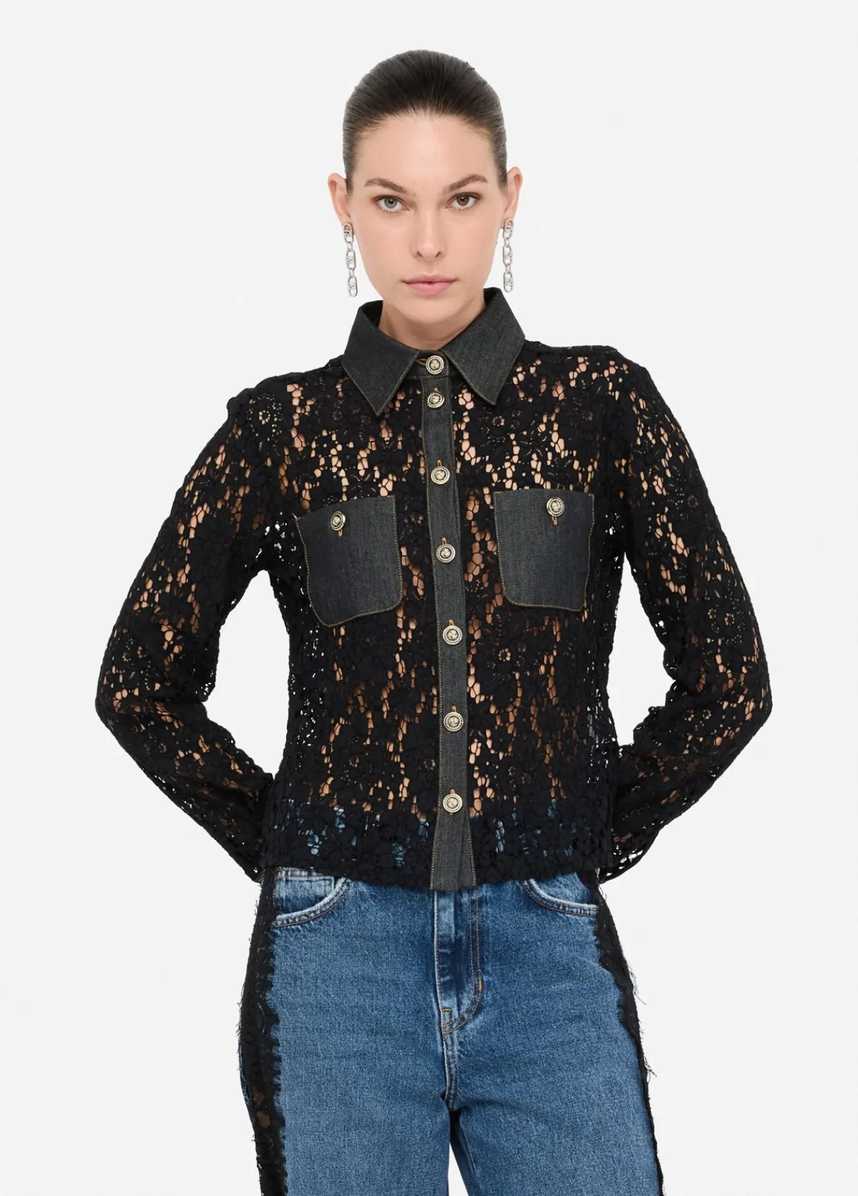 Liu Jo Chemise en dentelle|Femme Chemises Et Blouses