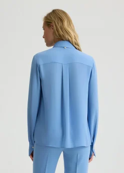 Liu Jo Chemise en georgette avec plis|Femme Chemises Et Blouses|Cérémonie