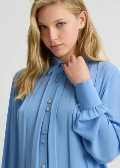 Liu Jo Chemise en georgette avec plis|Femme Chemises Et Blouses|Cérémonie