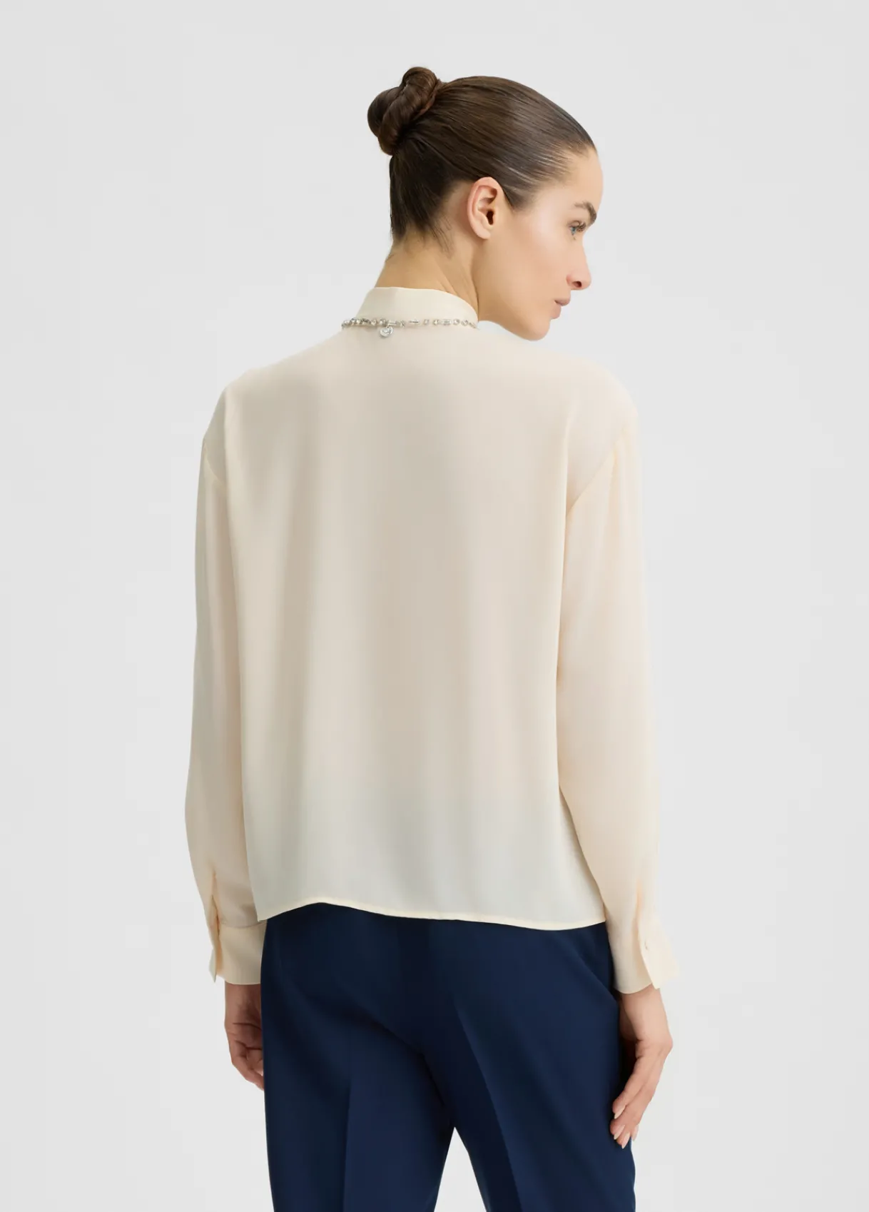 Liu Jo Chemise en georgette avec strass|Femme Chemises Et Blouses