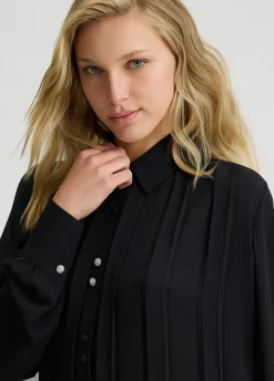 Liu Jo Chemise en georgette avec plis|Femme Chemises Et Blouses