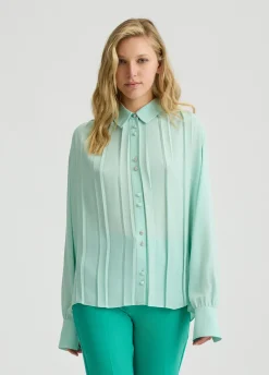 Liu Jo Chemise en georgette avec plis|Femme Chemises Et Blouses