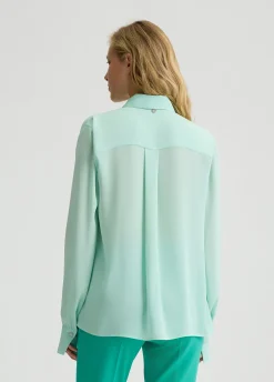 Liu Jo Chemise en georgette avec plis|Femme Chemises Et Blouses