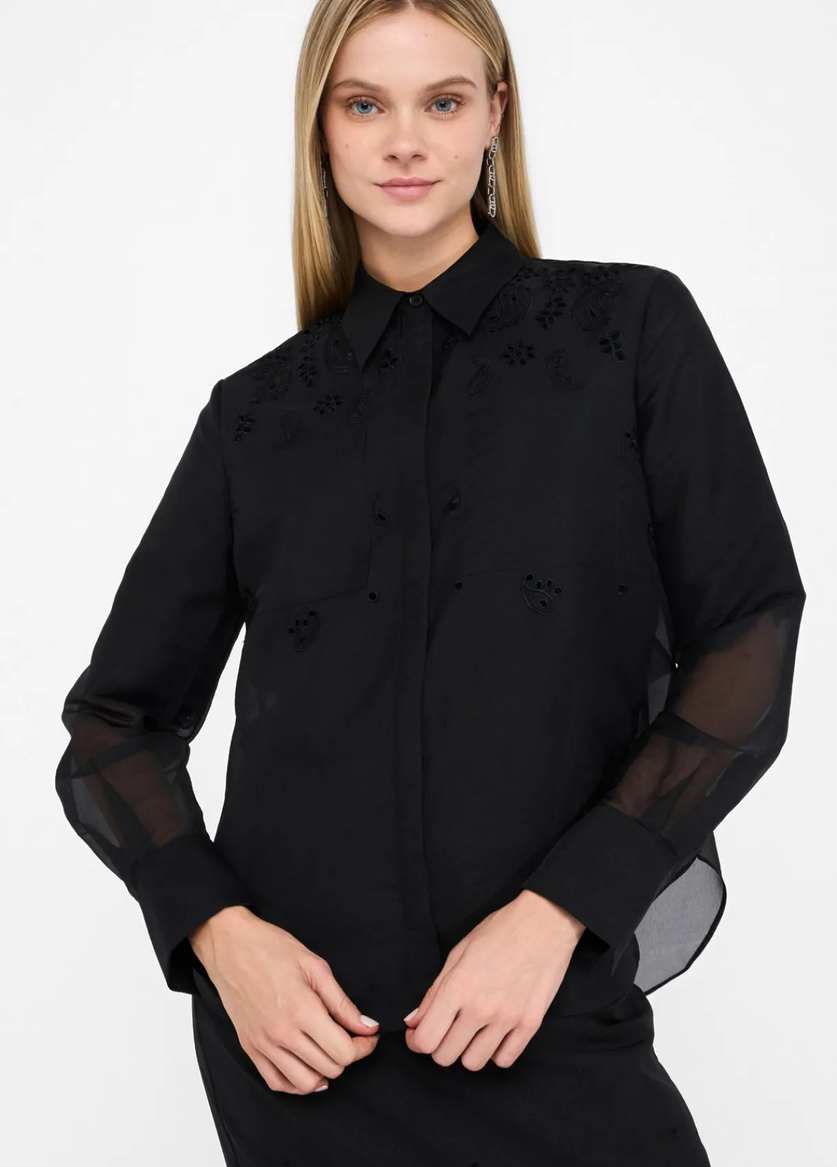 Liu Jo Chemise en organza avec broderies|Femme Chemises Et Blouses