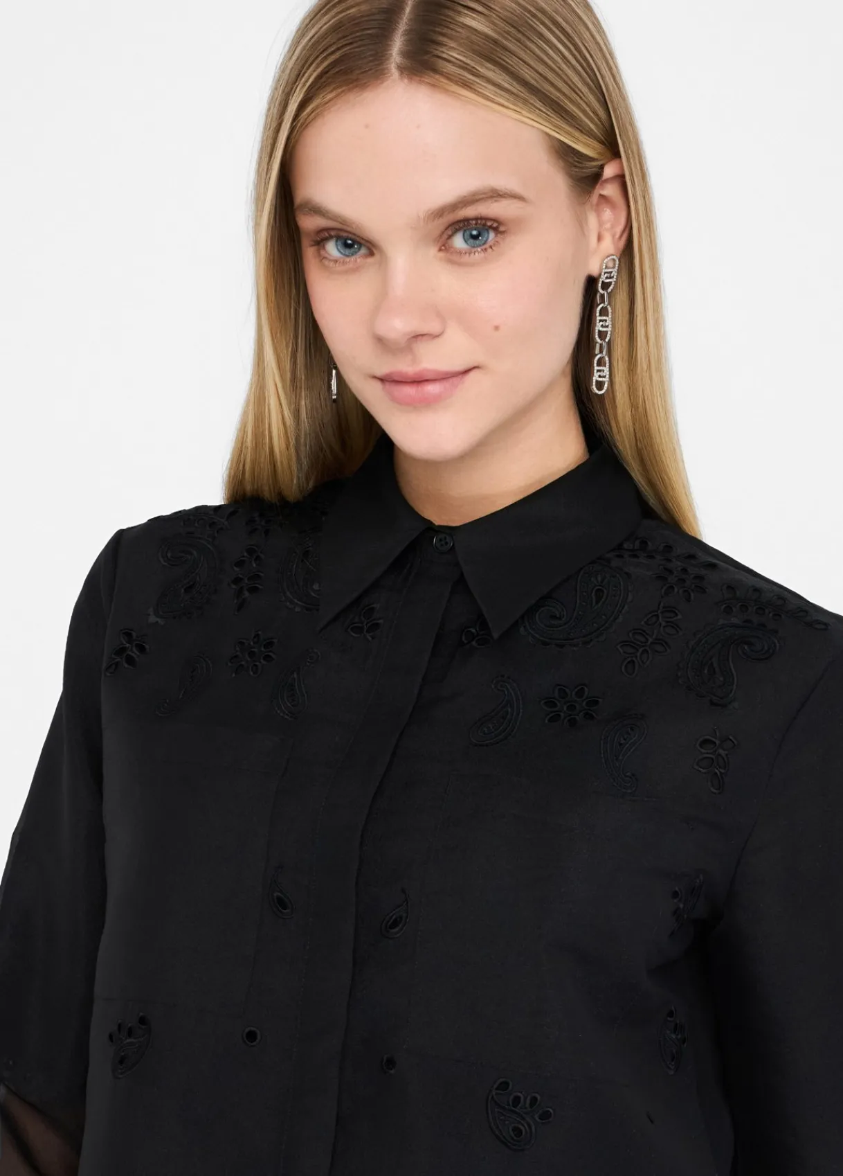 Liu Jo Chemise en organza avec broderies|Femme Chemises Et Blouses