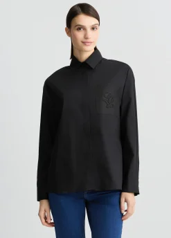 Liu Jo Chemise en popeline avec strass|Femme Chemises Et Blouses