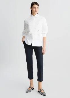 Liu Jo Chemise en popeline avec strass|Femme Chemises Et Blouses