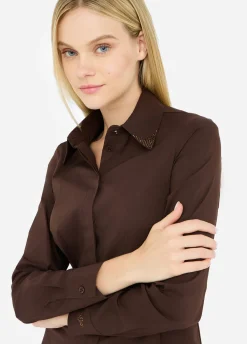 Liu Jo Chemise en popeline avec strass|Femme Chemises Et Blouses