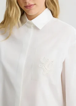 Liu Jo Chemise en popeline et organza|Femme Chemises Et Blouses