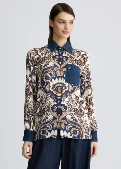 Liu Jo Chemise en satin imprimé|Femme Chemises Et Blouses