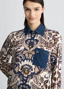Liu Jo Chemise en satin imprimé|Femme Chemises Et Blouses