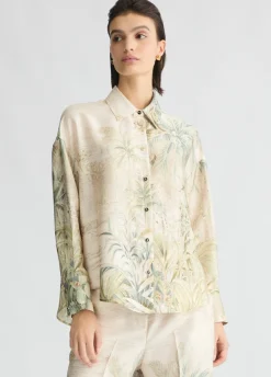 Liu Jo Chemise en sergé avec impression|Femme Chemises Et Blouses|Cérémonie