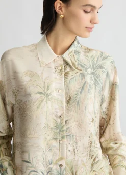 Liu Jo Chemise en sergé avec impression|Femme Chemises Et Blouses|Cérémonie