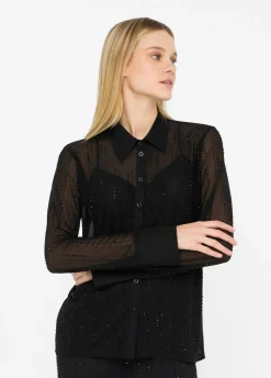 Liu Jo Chemise en tulle avec strass|Femme Chemises Et Blouses