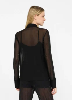 Liu Jo Chemise en tulle avec strass|Femme Chemises Et Blouses