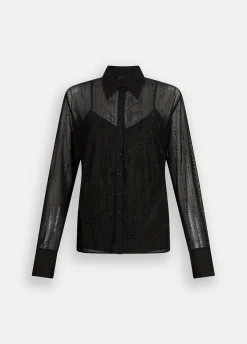 Liu Jo Chemise en tulle avec strass|Femme Chemises Et Blouses