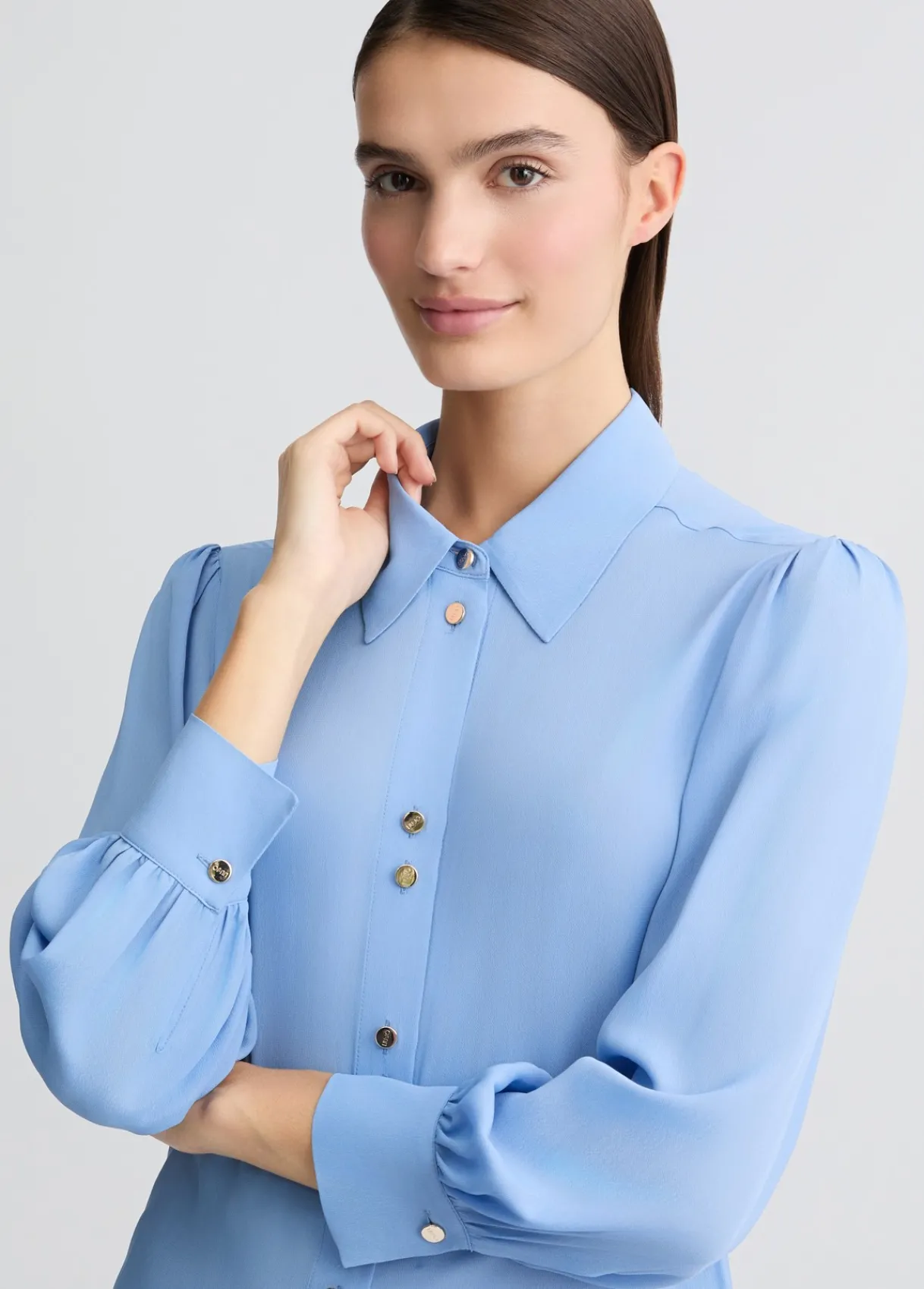 Liu Jo Chemisier en crêpe de chine|Femme Chemises Et Blouses