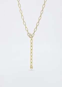 Liu Jo Collier monogramme avec strass|Femme Jewelry