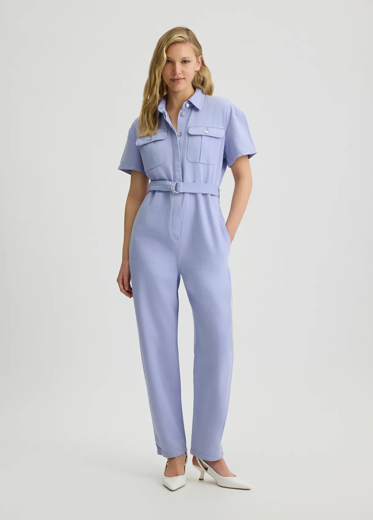 Liu Jo Combinaison en coton avec ceinture|Femme Robes