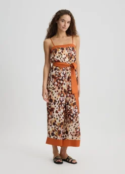 Liu Jo Combinaison en satin imprimé|Femme Mode Plage|Robes