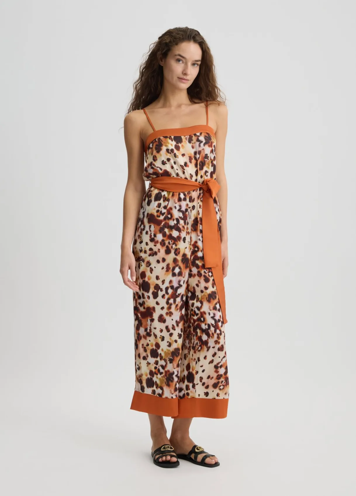 Liu Jo Combinaison en satin imprimé|Femme Mode Plage|Robes